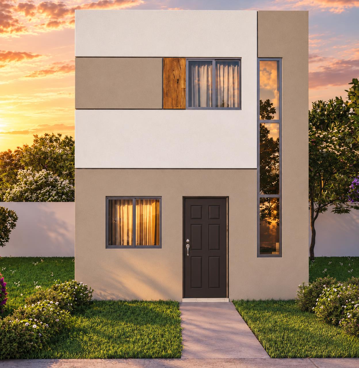 Render ilustrativo del exterior de Camino Alto
